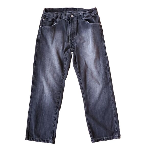 South Pole Other - Southpole 4180 Jeans Mens 32x27 Black Fade Baggy Y2K Hip Hop Grunge Skater